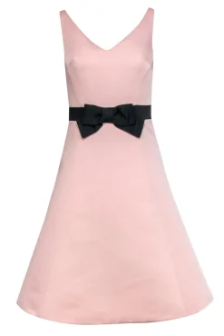 Kate Spade - Baby Pink A-Line Dress w/ Black Bow Sz 2