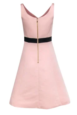 Kate Spade - Baby Pink A-Line Dress w/ Black Bow Sz 2