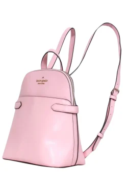 Kate Spade - Baby Pink Textured Backpack w/ Outside Pocket & Top Handle