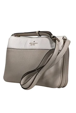 Kate spade - Beige & Cream Pebbled Leather Crossbody Bag