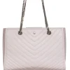 Kate Spade - Beige Leather Chevron Stitch Shoulder Handbag