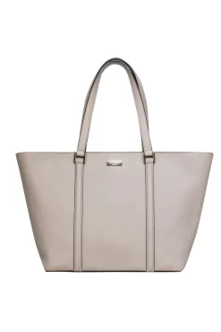 Kate Spade - Beige Textured Large Zippered Tote Bag