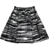 Kate Spade - Black & White Brushstroke Skirt Sz 4