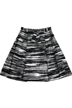 Kate Spade - Black & White Brushstroke Skirt Sz 4