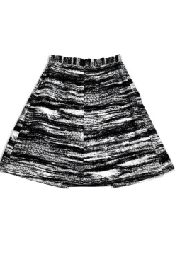 Kate Spade - Black & White Brushstroke Skirt Sz 4