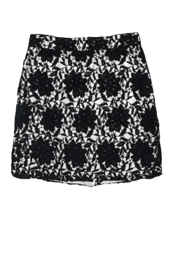 Kate Spade - Black Lace Miniskirt w/ White Lining Sz 2