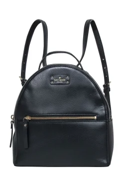 Kate Spade - Black Leather Backpack