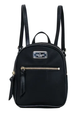 Kate Spade - Black Nylon Mini Backpack