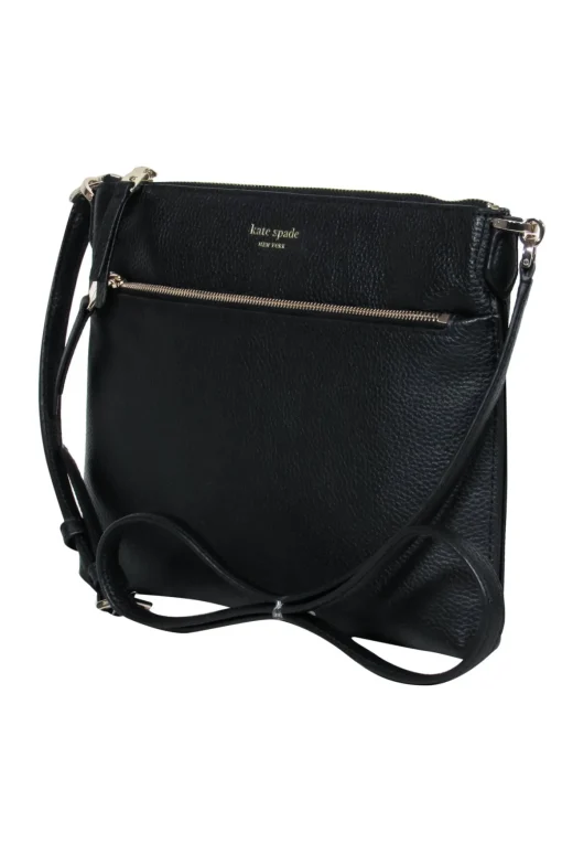 Kate Spade - Black Pebbled Leather Crossbody Bag