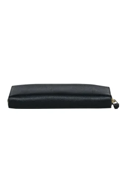 Kate Spade - Black Pebbled Leather Zip-Around Wallet