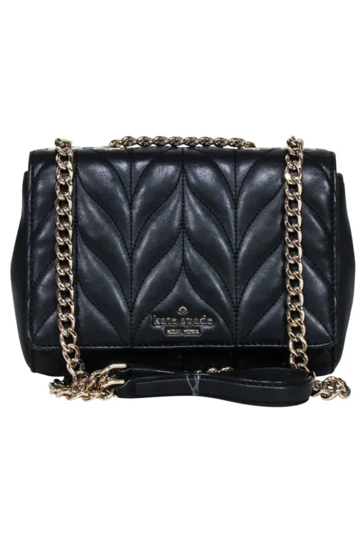 Kate Spade - Black Quilted Leather Crossbody Bag