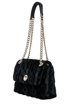 Kate Spade - Black Velvet Quilted Crossbody Bag