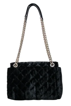 Kate Spade - Black Velvet Quilted Crossbody Bag