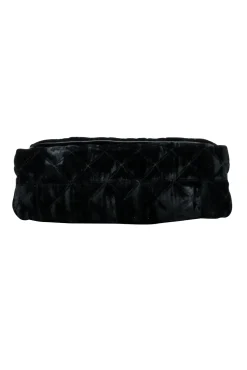 Kate Spade - Black Velvet Quilted Crossbody Bag