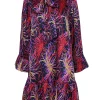 Kate Spade - Black w/ Red, Pink, & Yellow "Chrysanthemum" Print Dress Sz XL
