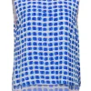 Kate Spade - Blue & White Brush Dot Patterned Tank Sz XL