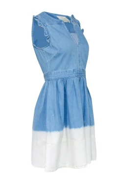Kate Spade - Blue & White Dip Dyed Denim Dress Sz 2