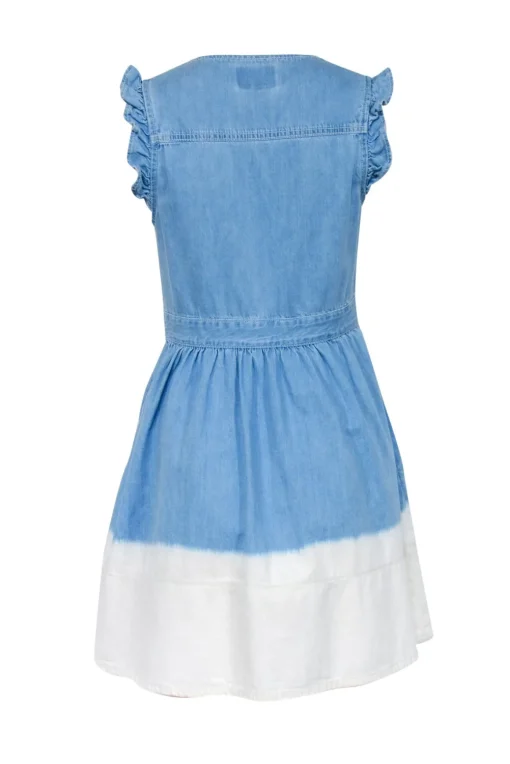 Kate Spade - Blue & White Dip Dyed Denim Dress Sz 2