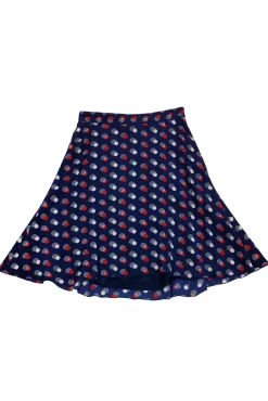Kate Spade - Blue Circle Print Skirt Sz 2