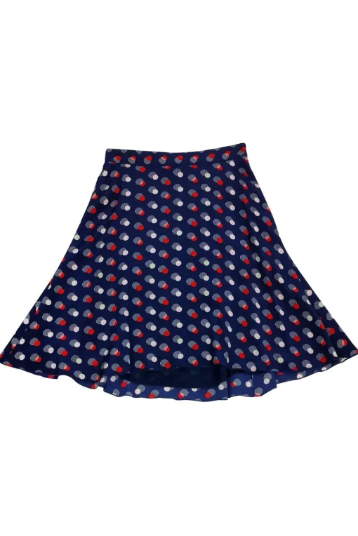 Kate Spade - Blue Circle Print Skirt Sz 2