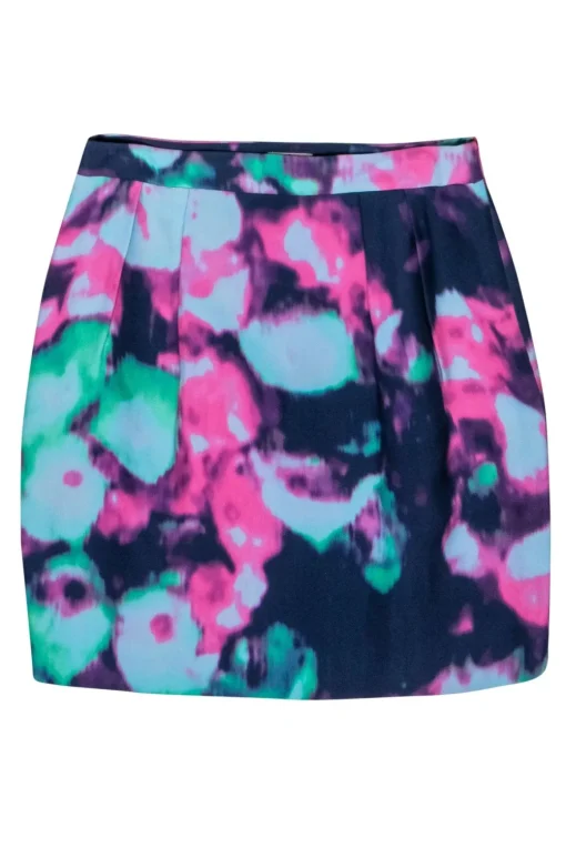 Kate Spade - Blue, Pink, Purple, & Green Tie Dye Skirt Sz 10