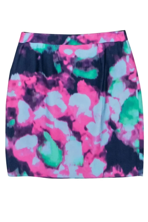 Kate Spade - Blue, Pink, Purple, & Green Tie Dye Skirt Sz 10