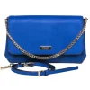 Kate Spade - Blue Textured Leather Convertible Crossbody Bag