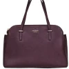 Kate Spade - Burgundy Double Zipper Large Tote Bag