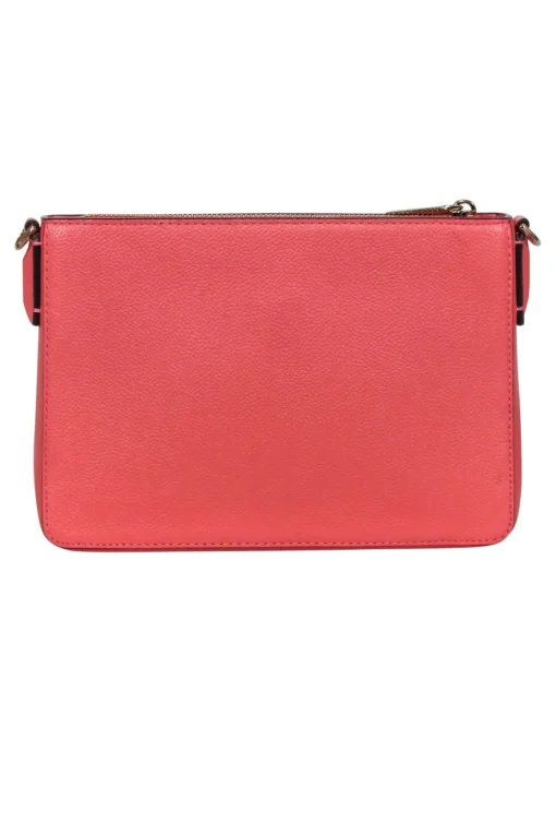 Kate Spade - Coral Pink Pebbled Leather Crossbody Bag