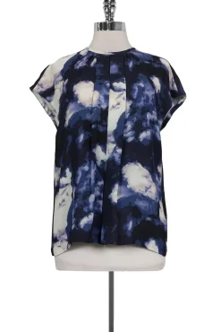 Kate Spade - Dusk Clouds Crepe Top Sz 8