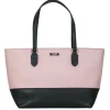 Kate Spade - Dusty Pink & Black "Medium Dally" Zippered Tote