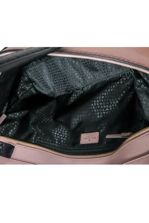 Kate Spade - Dusty Pink & Black "Medium Dally" Zippered Tote