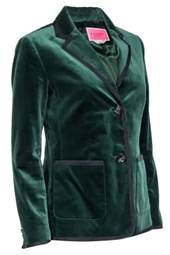 Kate Spade - Emerald Green Velvet Blazer Sz 2