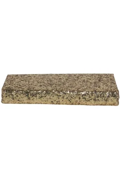 Kate Spade - Gold Glitter Convertible Box Clutch