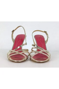 Kate Spade - Gold Strappy Heels Sz 8