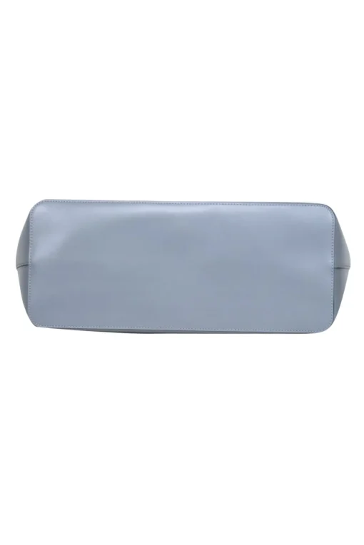 Kate Spade - Gray Smooth Large Leather Zippered Tote