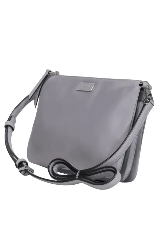 Kate Spade - Grey Nylon Triple Gusset Crossbody Purse