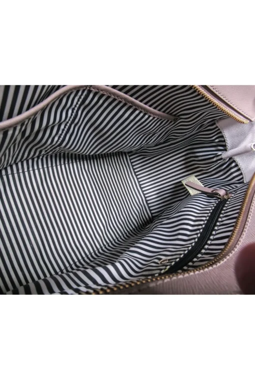 Kate Spade - Grey, Taupe & Cream Colorblock "Candace" Leather Tote Bag