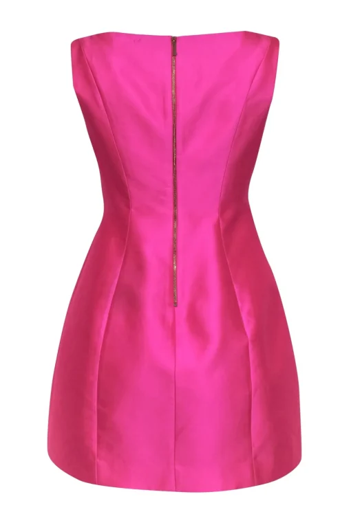Kate Spade – Hot Pink V-Neck Fit & Flare Sleeveless Dress Sz 4