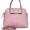 Kate Spade - Light Pink Pebbled Leather Convertible Satchel w/ Bow