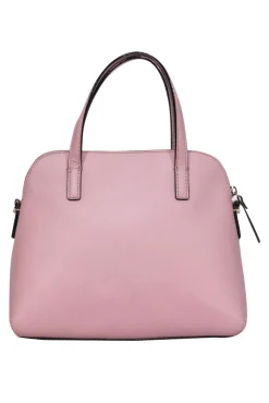 Kate Spade - Light Pink Pebbled Leather Convertible Satchel w/ Bow