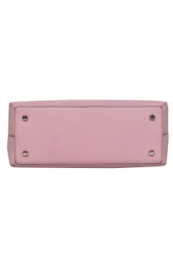 Kate Spade - Light Pink Pebbled Leather Convertible Satchel w/ Bow