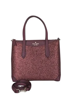 Kate Spade - Maroon Glitter Satchel