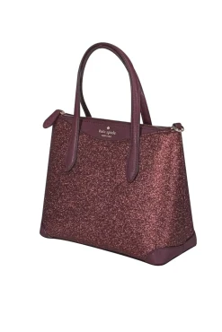 Kate Spade - Maroon Glitter Satchel