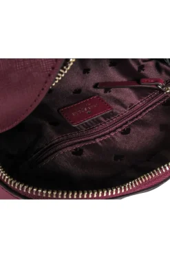 Kate Spade - Maroon Saffiano Leather Structured Crossbody Bag
