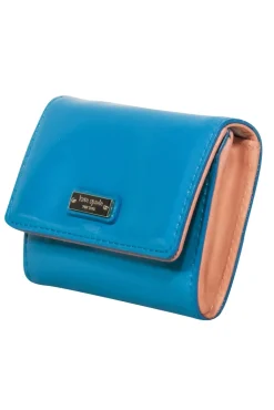 Kate Spade - Mini Teal Patent Leather Wallet