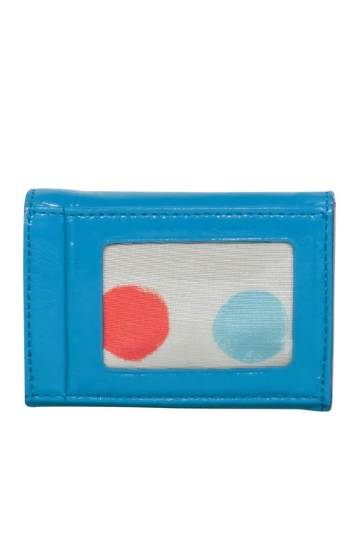 Kate Spade - Mini Teal Patent Leather Wallet