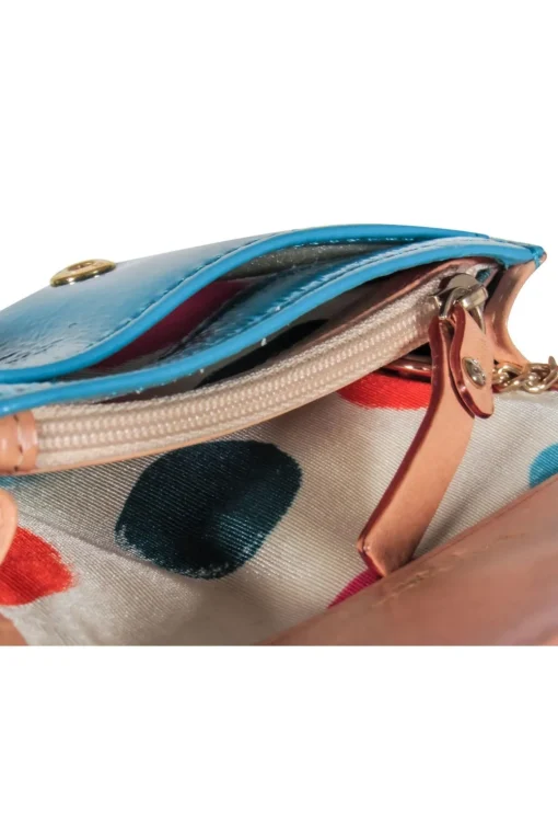 Kate Spade - Mini Teal Patent Leather Wallet