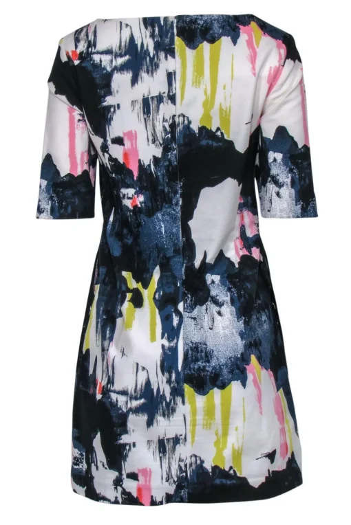 Kate Spade - Multi Colored Brush Stroke Printed Sheath Dress Sz 6