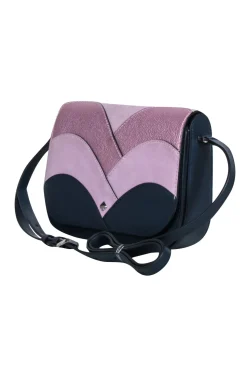 Kate Spade - Navy & Lavender Color Block Crossbody Bag